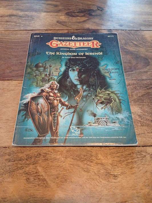 Gazetteer The Kingdom of Ierendi No Map TSR 9215 GAZ4 1987