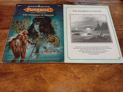Gazetteer The Kingdom of Ierendi No Map TSR 9215 GAZ4 1987