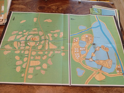 Gazetteer The Golden Khan of Ethengar Map Only GAZ12 D&D TSR 9246 1989