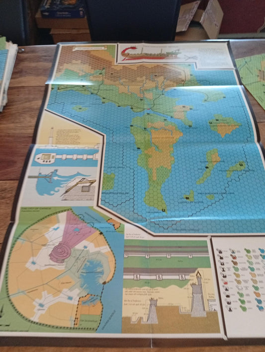 Gazetteer Dawn of the Emperors Map Only D&D TSR 1037 1989