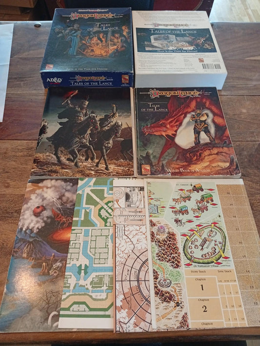 Dragonlance Tales of the Lance Box Set Complete And Unpunched TSR 1074 AD&D 2nd Ed 1992