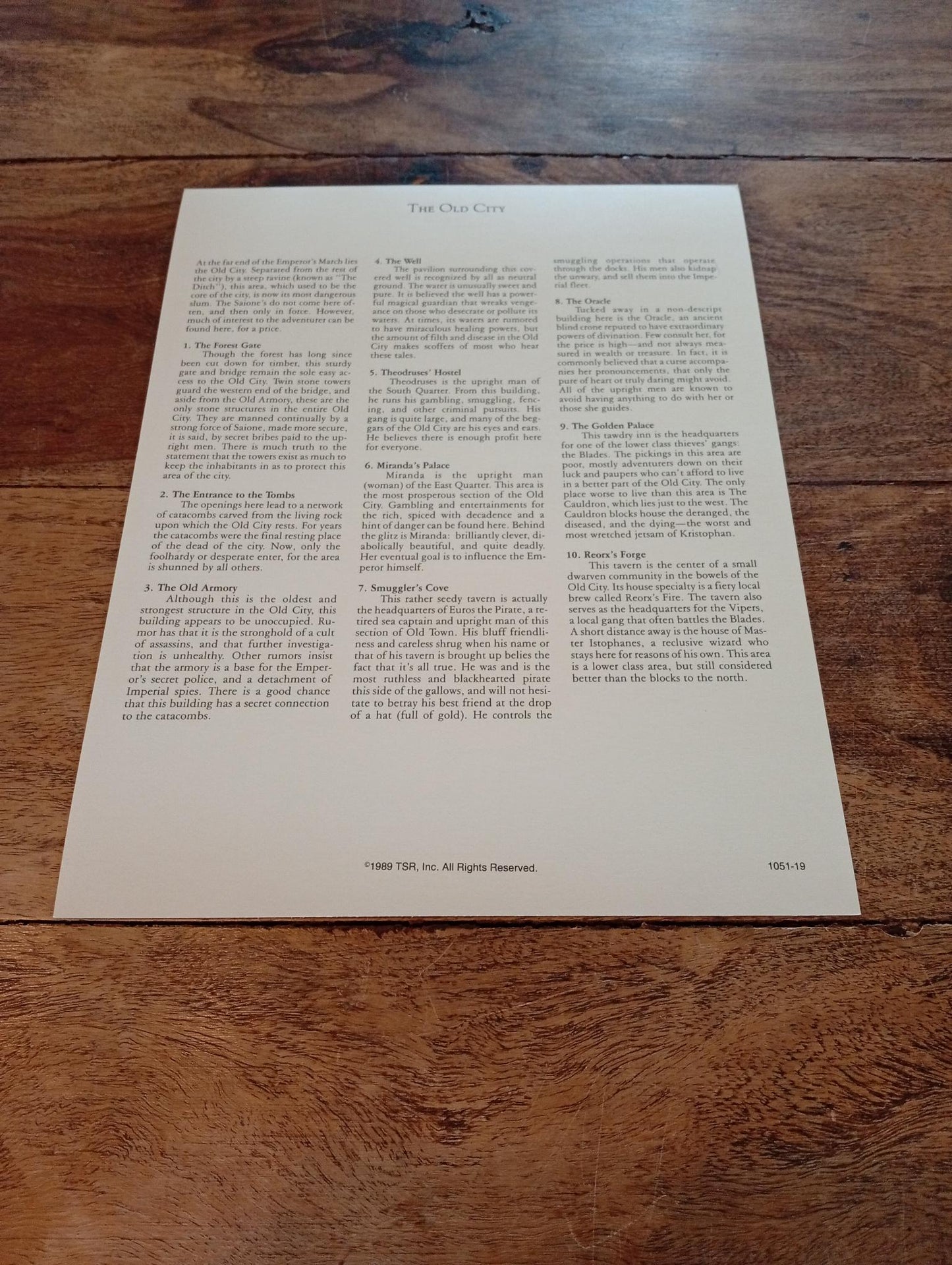 Dragonlance Time of the Dragon TSR 1050 Card AD&D 1993