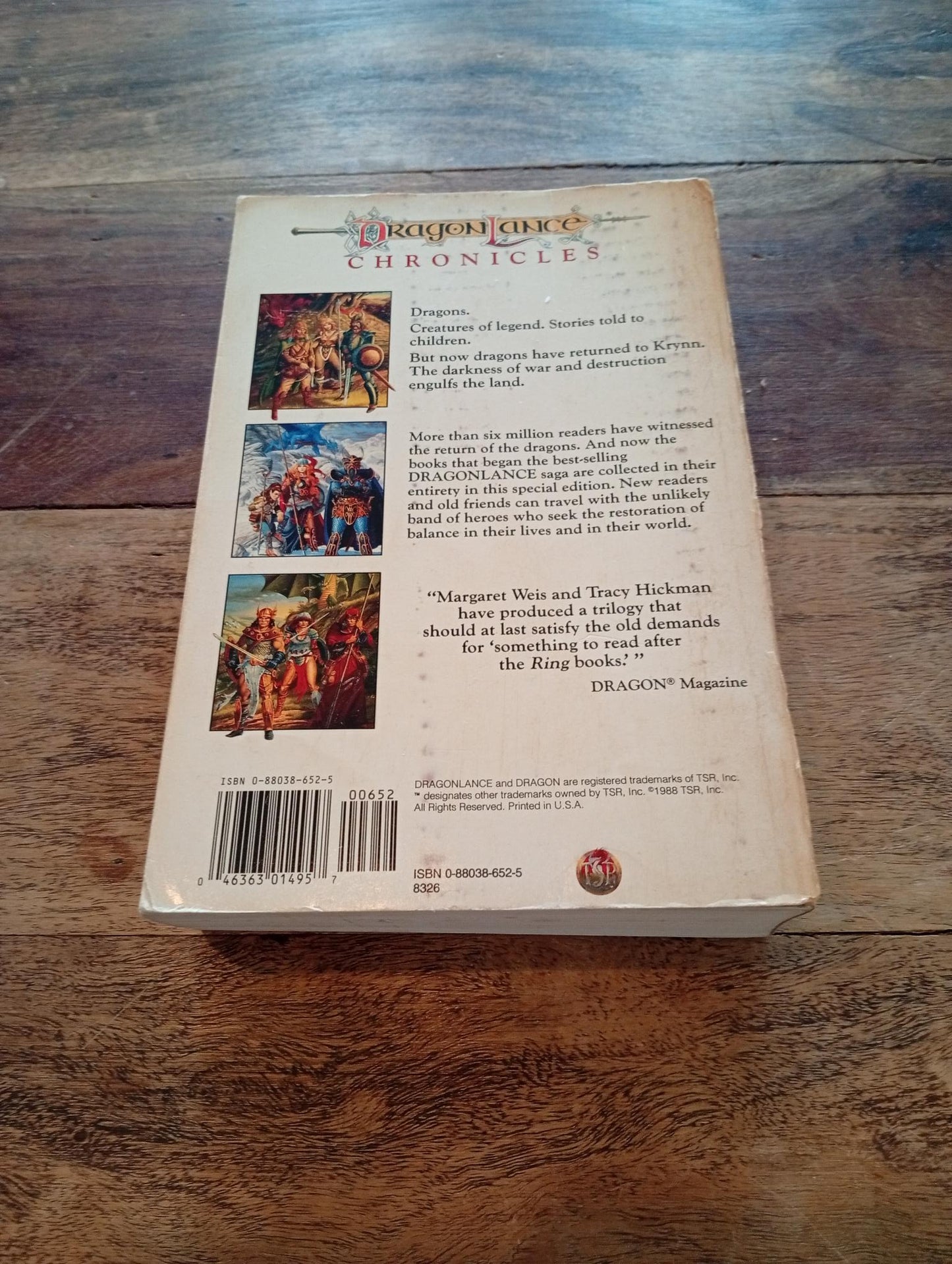 Dragonlance Chronicles Collector's Edition TSR 1988