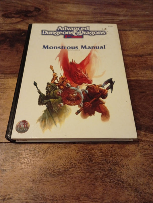AD&D Monstrous Manual White Cover Hardcover TSR 2140 AD&D 2nd Ed 1993