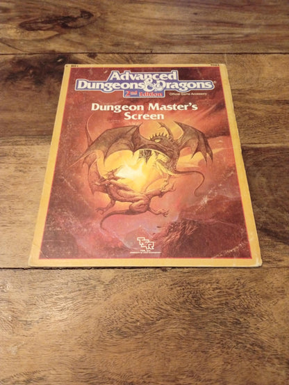 AD&D Dungeon Master Screen REF1 TSR 9263 AD&D 2nd Ed 1989