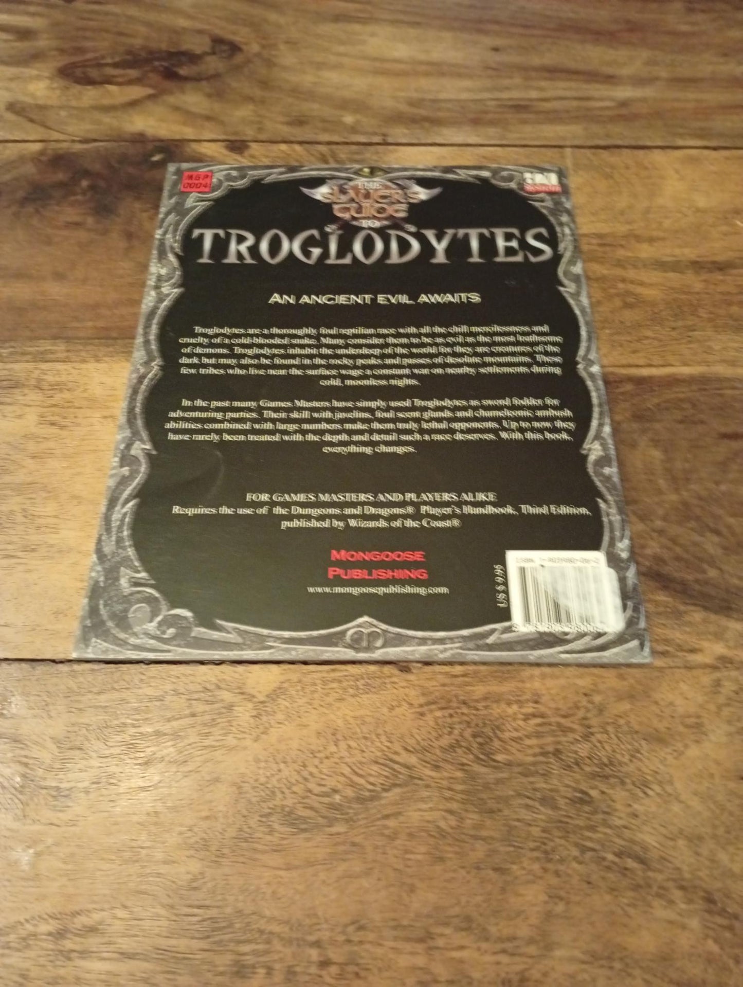 The Slayer's Guide to Troglodytes d20 MGP0004 Mongoose Publishing 2001