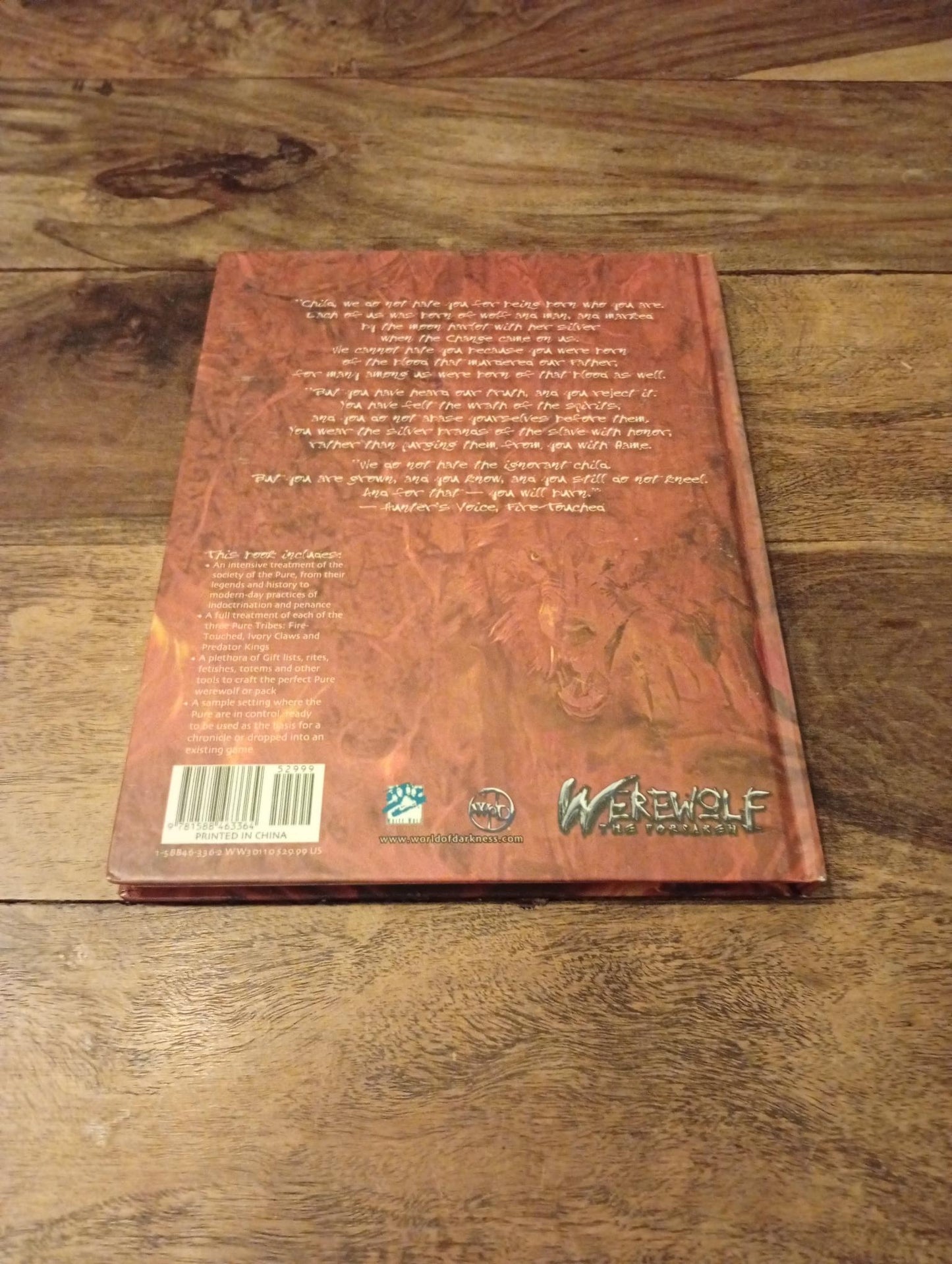 Werewolf the Forsaken The Pure World of Darkness WW 30110 Hardcover White Wolf 2006 (Copy)