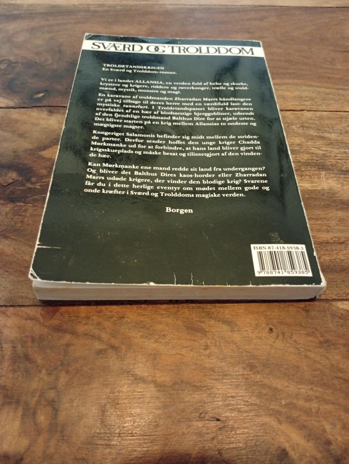 Sværd og Trolddom Troldetandskrigen Steve Jackson 1991