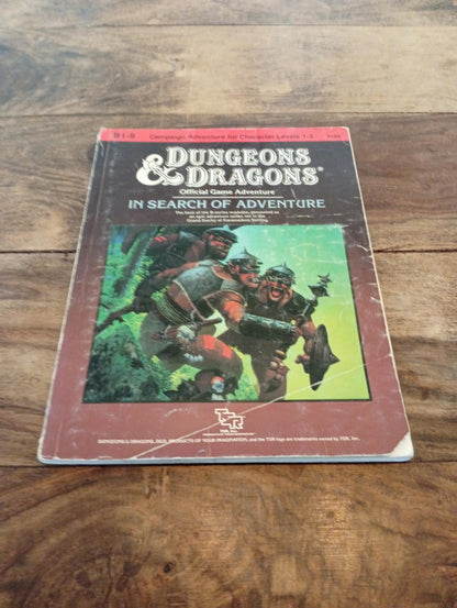 Dungeons & Dragons In Search of Adventure B1-9 TSR 9190 D&D 1987