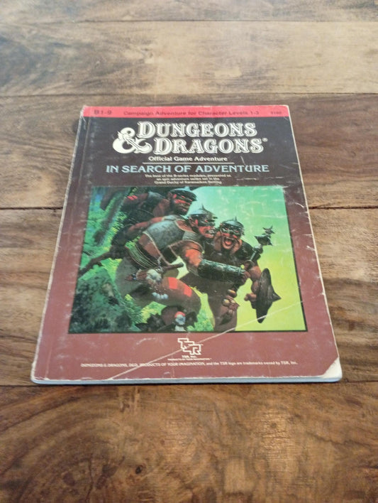 Dungeons & Dragons In Search of Adventure B1-9 TSR 9190 D&D 1987