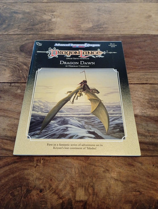 Dragonlance Dragon Dawn TSR 9275 AD&D 1990