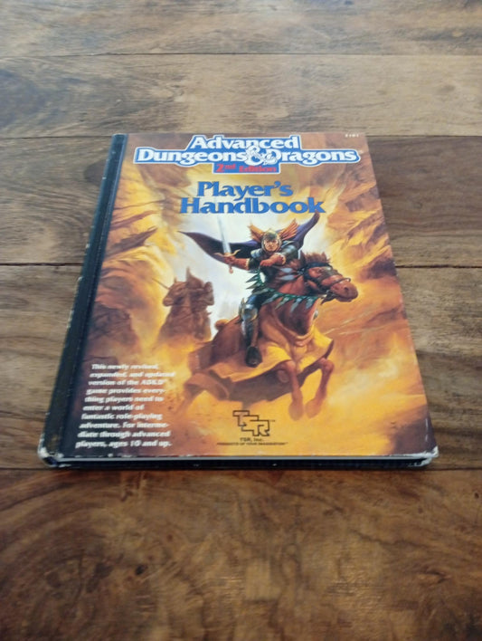 AD&D Player's Handbook Hardcover Advanced Dungeons & Dragons TSR 2101 AD&D 1989