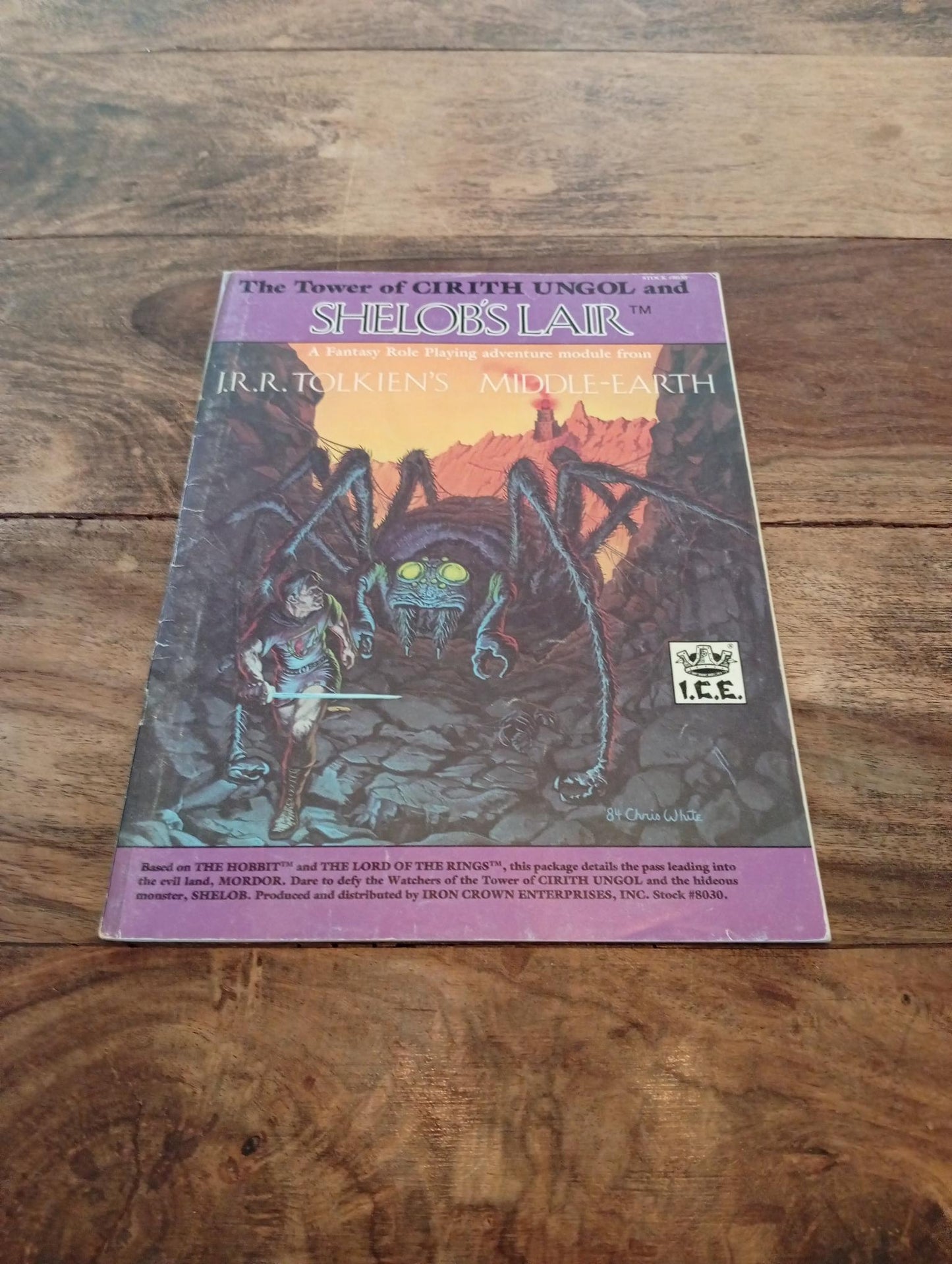 MERP Tower of Cirith Ungol and Shelob's Lair ICE 8030 Lord of the Rings I.C.E. 1984