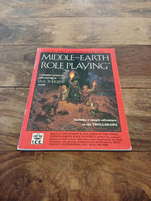 Middle-Earth Role Playing Rulebook 1st Edition, 1st Printing I.C.E. 8000 MERP 1984