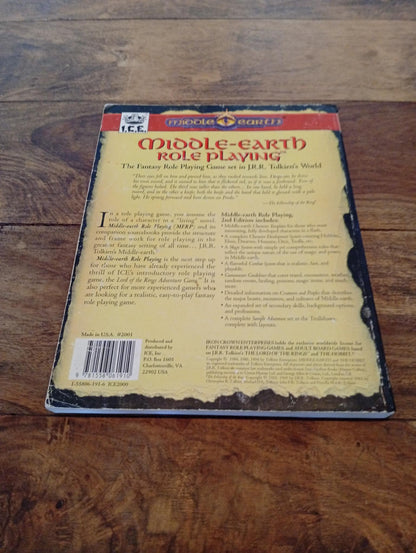 Middle-Earth Role Playing Core Rulebook 2nd Ed I.C.E. 2001 MERP 1994