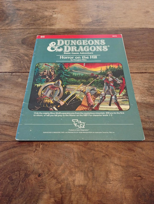 Dungeons & Dragons Horror on the Hill B5 TSR 9078 D&D 1983