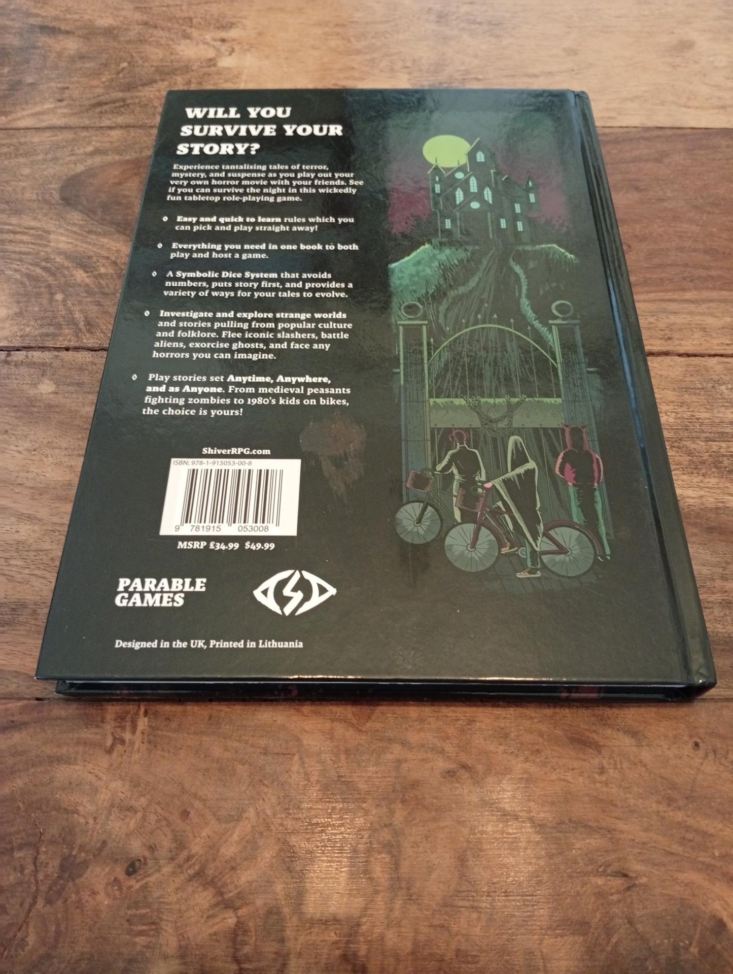 Shiver Core Rulebook Hardcover Parable Games 2022