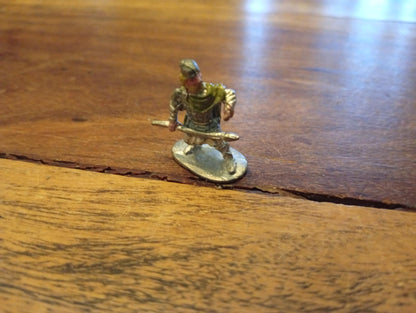 Prince August Fighter with Spear Metal Miniatures