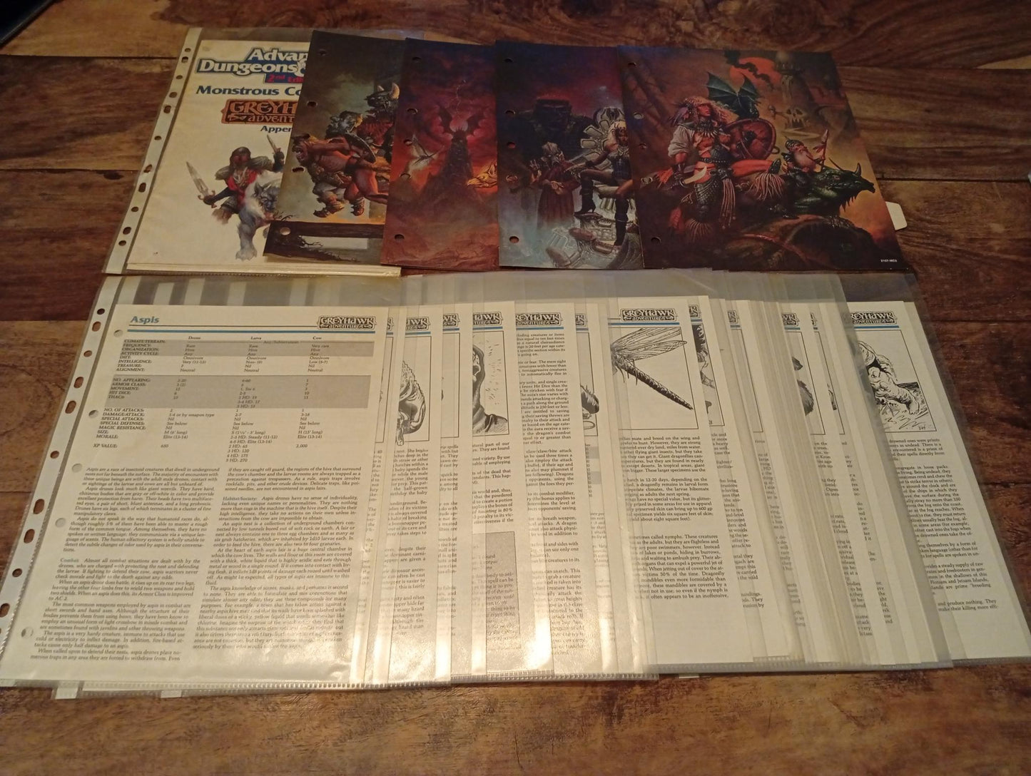 AD&D Greyhawk Monstrous Compendium Greyhawk Appendix TSR 1990
