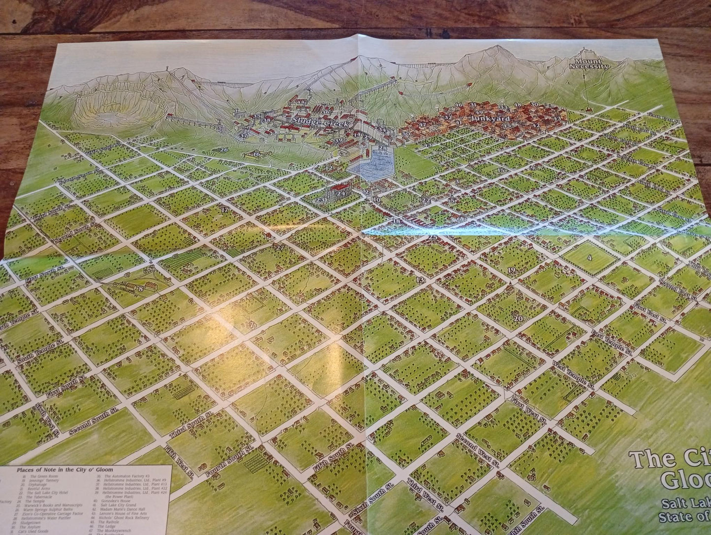 Deadlands City o' Gloom Map Pinnacle 1998