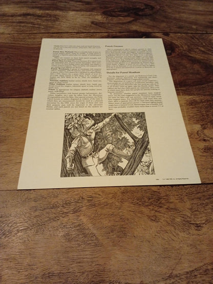 AD&D Greyhawk Reference Card #7 TSR 1064