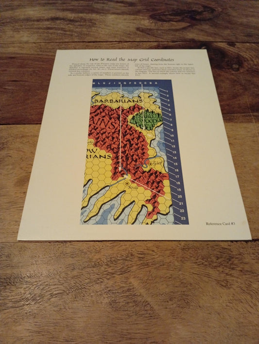 AD&D Greyhawk Reference Card #3 TSR 1064