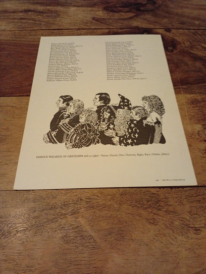 AD&D Greyhawk Reference Card #13 TSR 1064