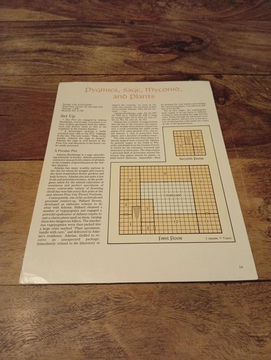 AD&D Greyhawk Reference Card #14 TSR 1043