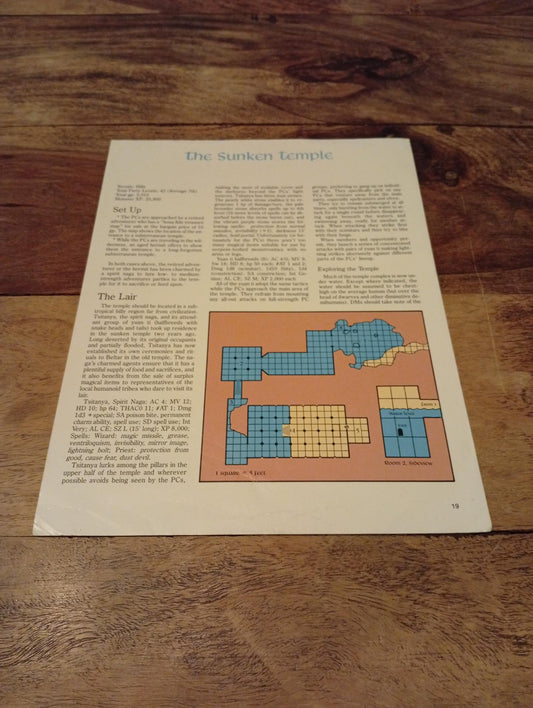 AD&D Greyhawk Reference Card #19 TSR 1043