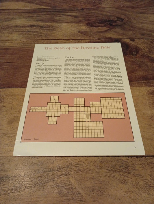 AD&D Greyhawk Reference Card #4 TSR 1043