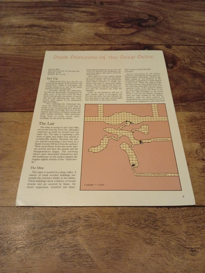 AD&D Greyhawk Reference Card #3 TSR 1043