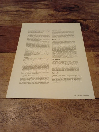 AD&D Greyhawk Reference Card #18 TSR 1064