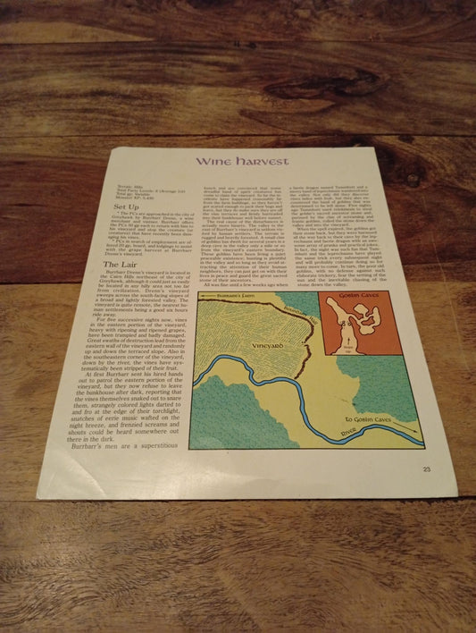 AD&D Greyhawk Reference Card #23 TSR 1043