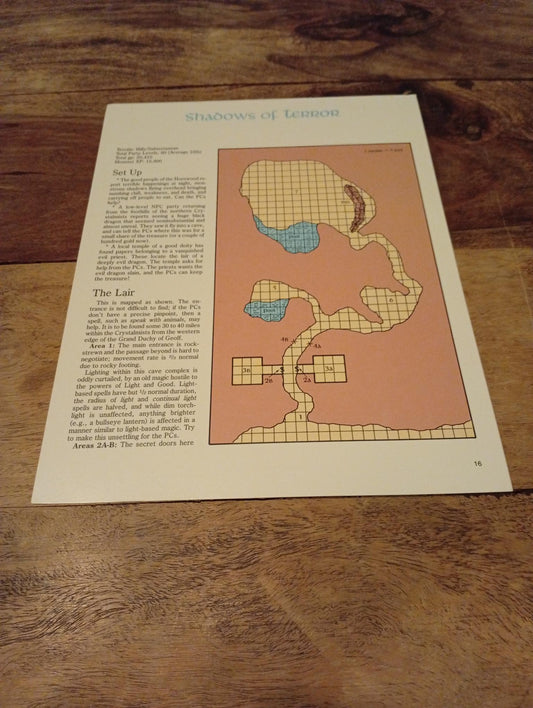 AD&D Greyhawk Reference Card #16 TSR 1043