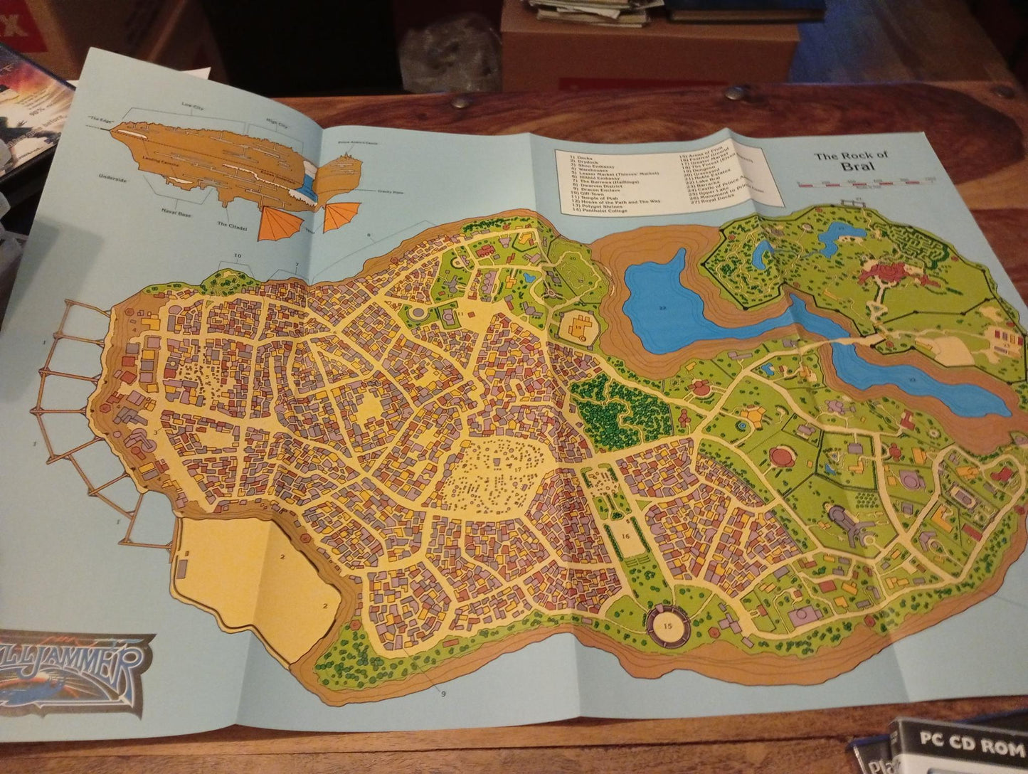 AD&D Spelljammer The Rock of Bral map TSR 1989