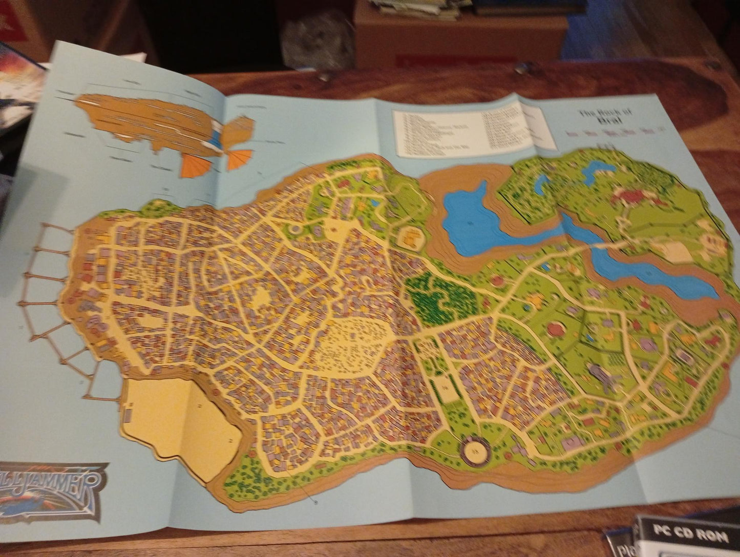 AD&D Spelljammer The Rock of Bral map TSR 1989