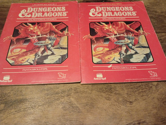 D&D Spilmesterens Håndbog og Spillerens Håndbog TSR 1988