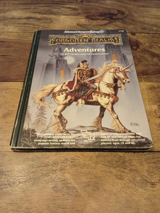Forgotten Realms Adventures Hardcover 1st Printing TSR 2106 AD&D 1990
