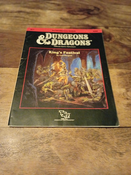 Dungeons & Dragons King's Festival B11 TSR 9260 D&D 1989