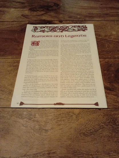 Forgotten Realms The Battle of Bones From Elminster's Ecologies #1 TSR 1995