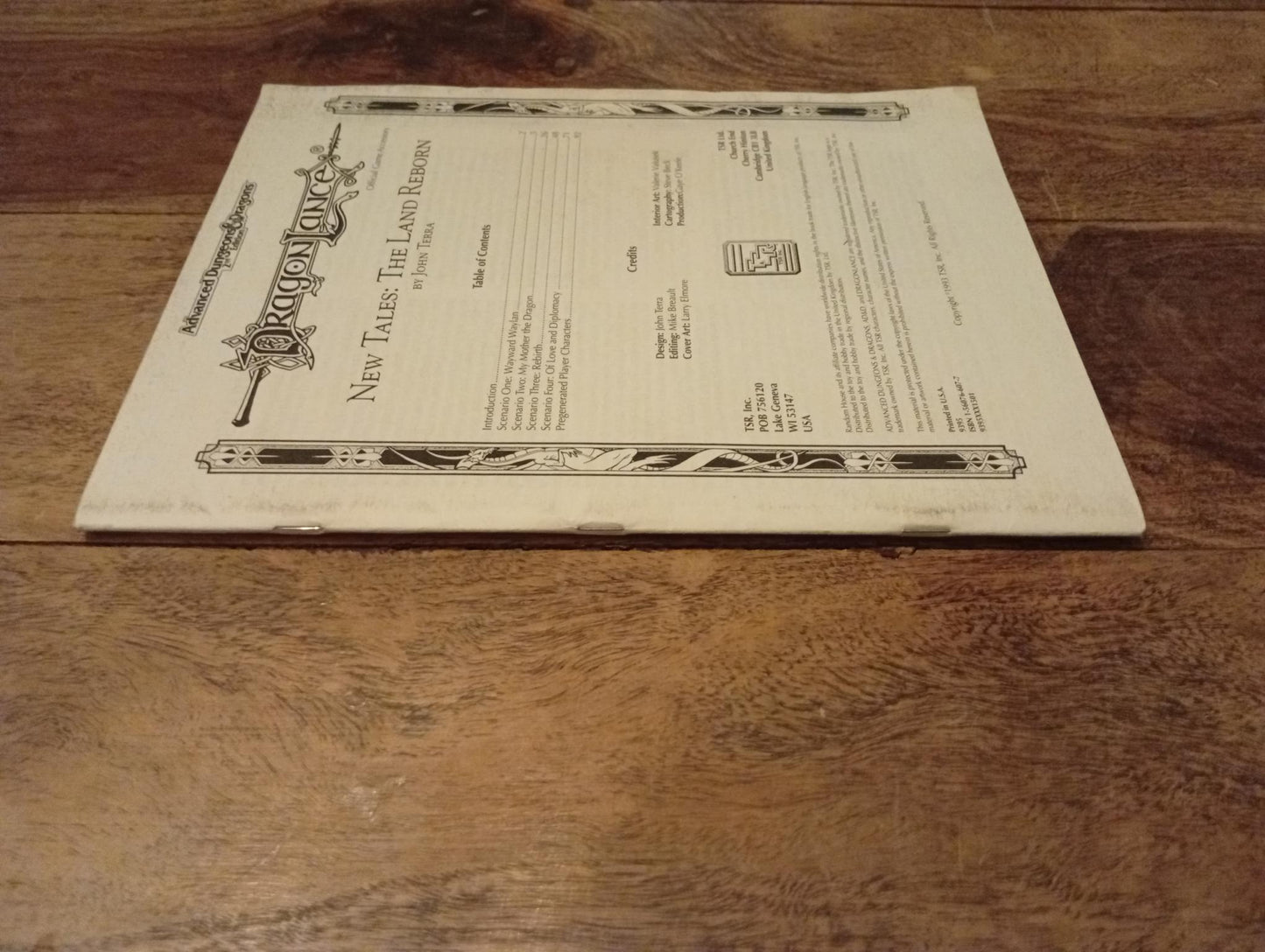 AD&D Dragonlance New Tales The Land Reborn TSR 9395 AD&D 1993
