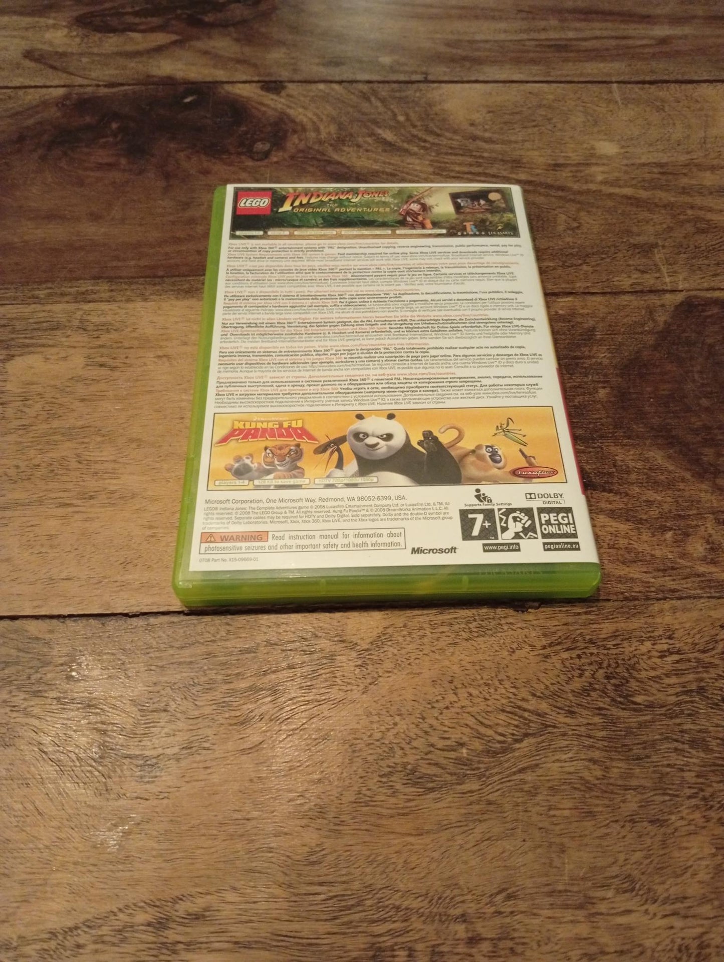Xbox 360 Lego Indiana Jones And Kung Fu Panda