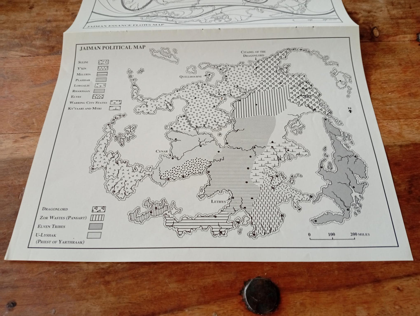 Shadow World Sky Giants of the Brass Stair Map I.C.E. 6012 Rolemaster 1990