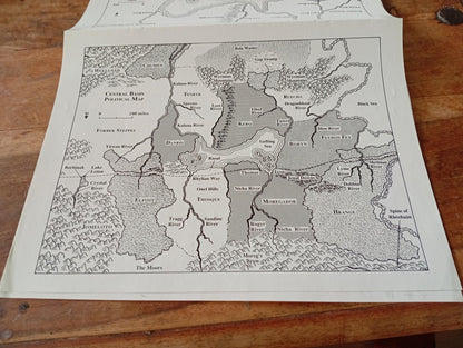 Shadow World Star Crown Empire Map I.C.E. 6005 Rolemaster 1989