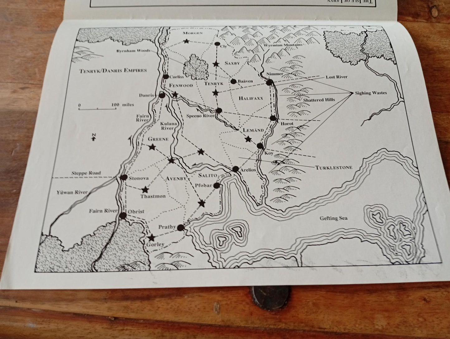 Shadow World Star Crown Empire Map I.C.E. 6005 Rolemaster 1989