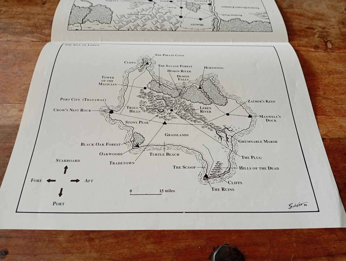 Shadow World Star Crown Empire Map I.C.E. 6005 Rolemaster 1989