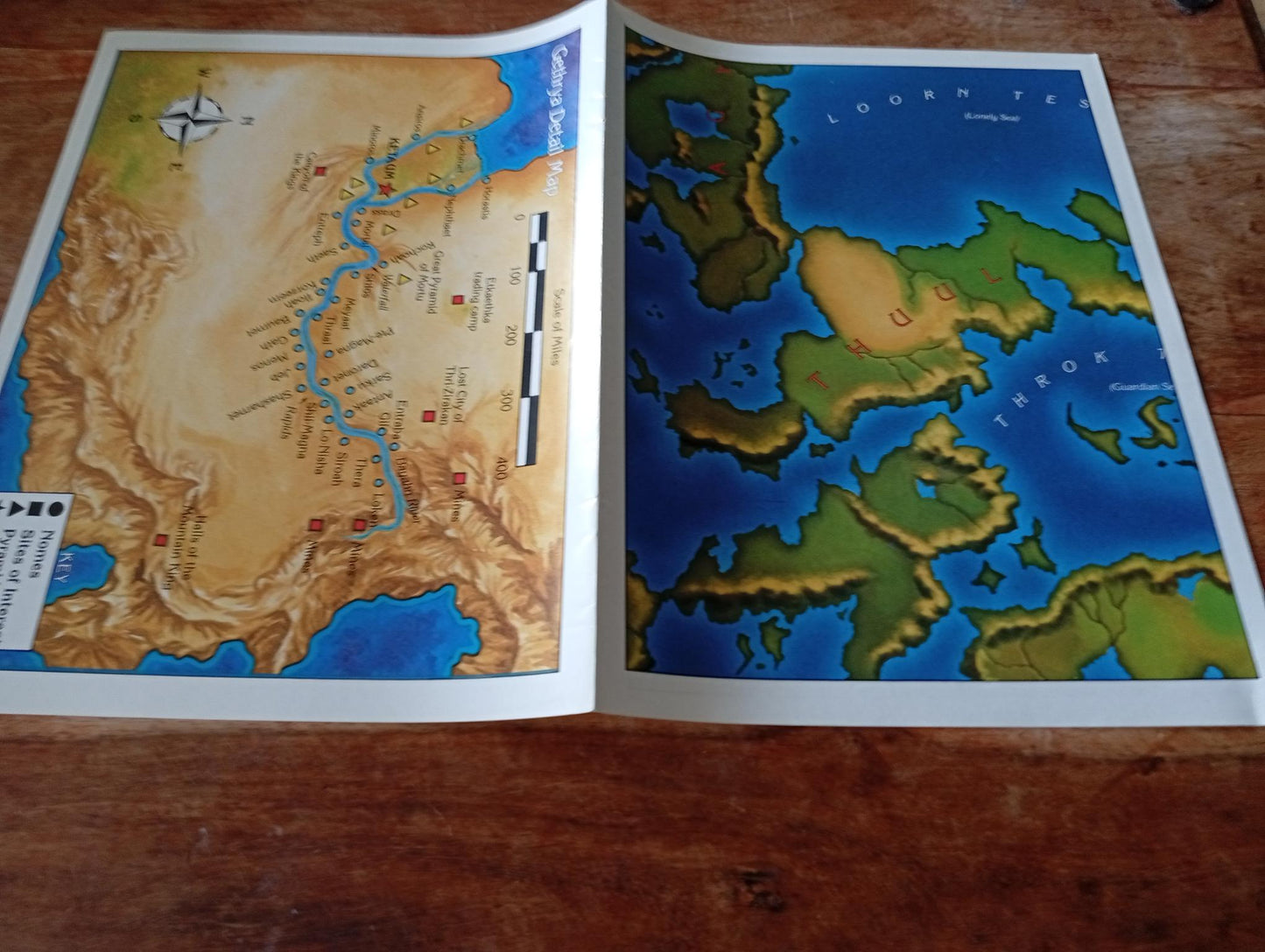 Shadow World Nomads Of The Nine Nations Map I.C.E. 6013 Rolemaster 1990
