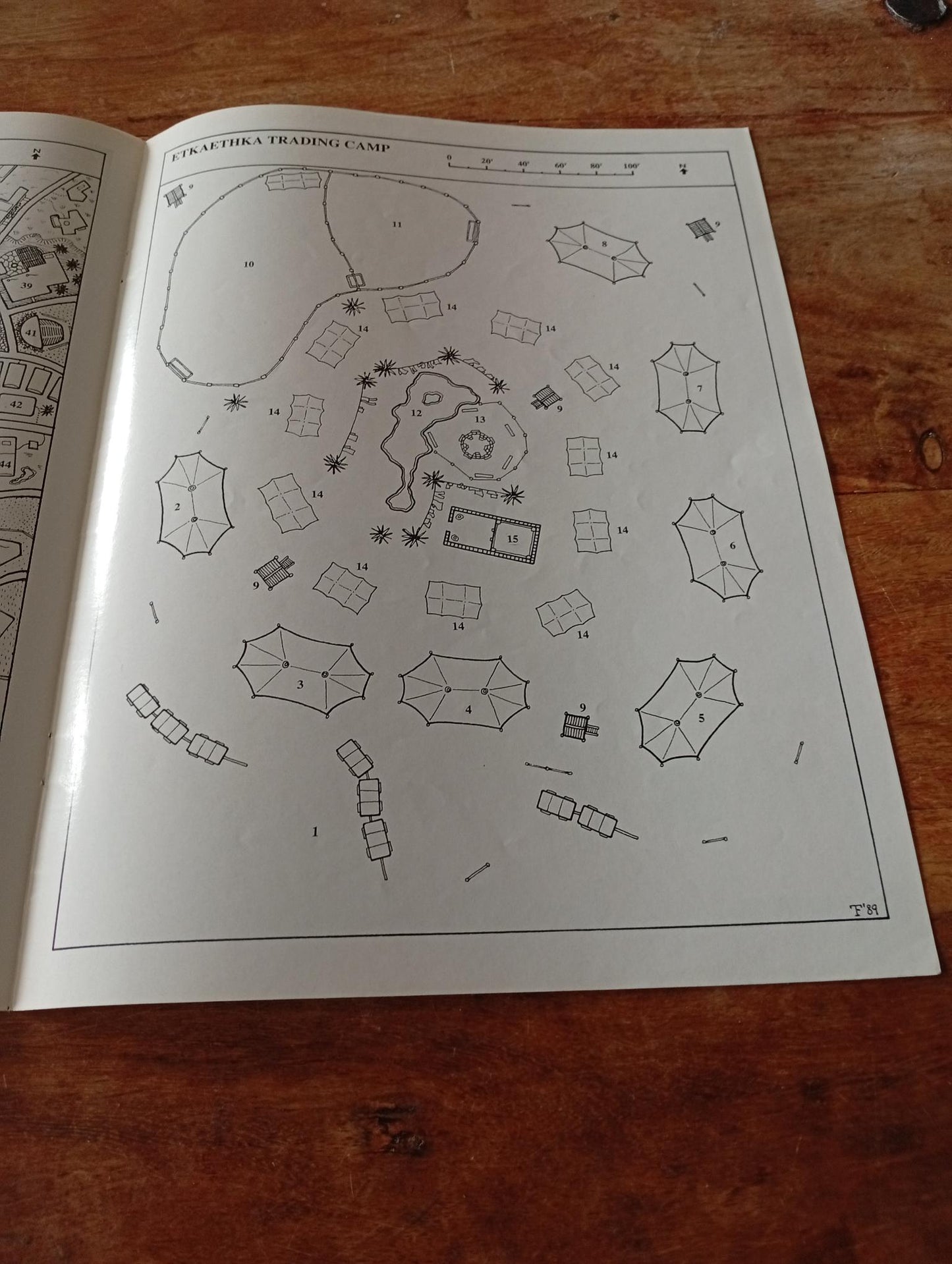 Shadow World Nomads Of The Nine Nations Map I.C.E. 6013 Rolemaster 1990