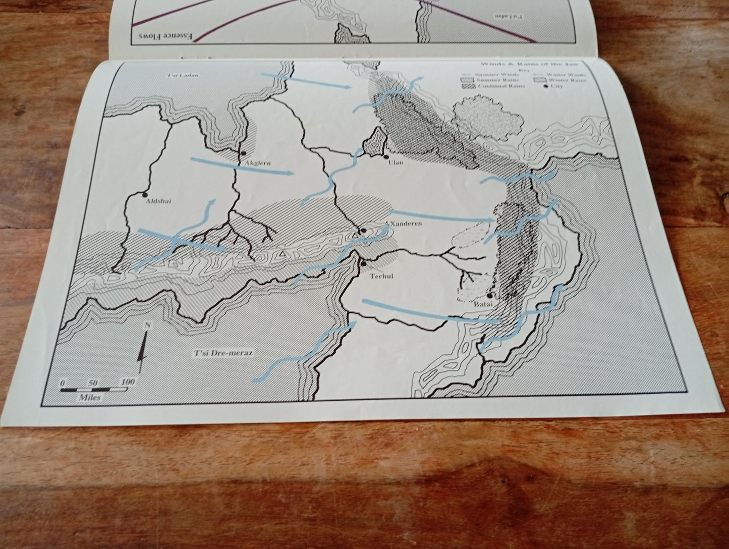 Shadow World Nomads Of The Nine Nations Map I.C.E. 6013 Rolemaster 1990