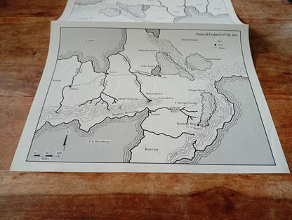 Shadow World Nomads Of The Nine Nations Map I.C.E. 6013 Rolemaster 1990